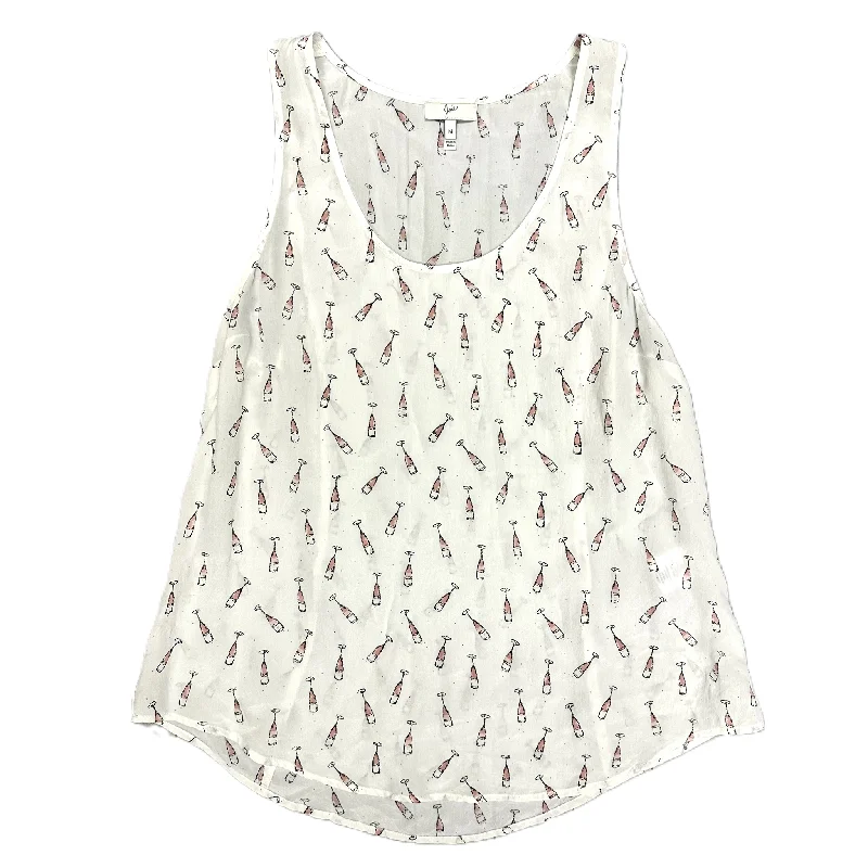 Top Sleeveless By Joie In White, Size: M