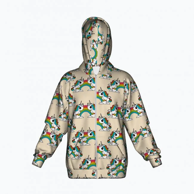 UNIQUE light - Cotton Zipper Hoodie