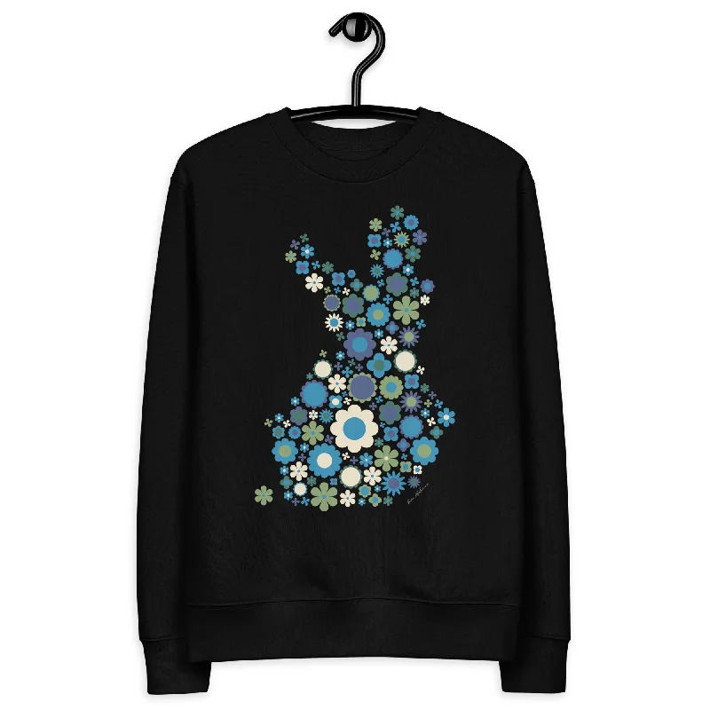 Unisex Eco Sweatshirt - FIN BLOOM POP blue green