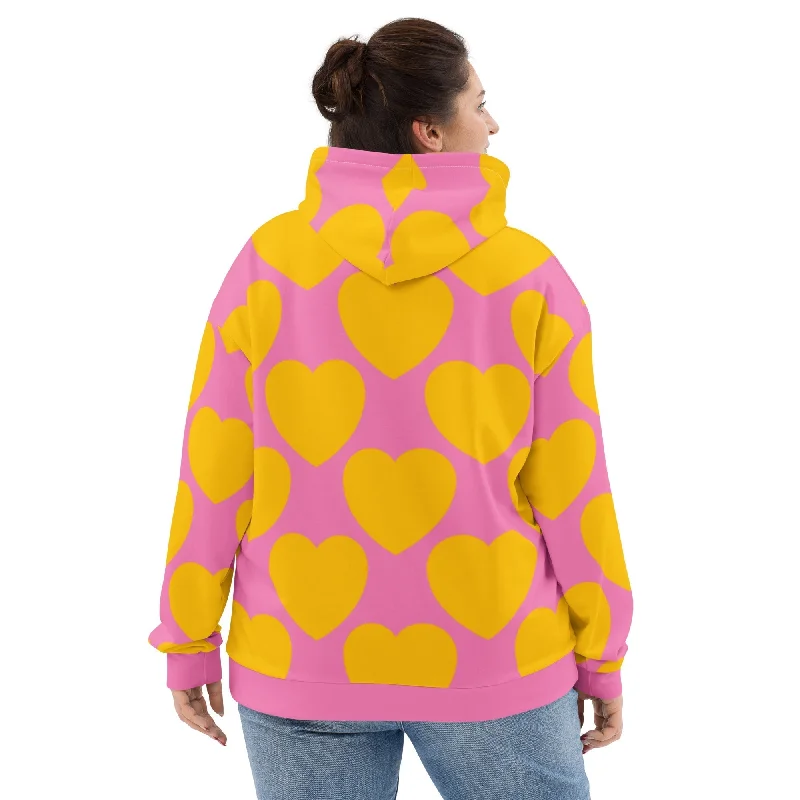 ELLIE LOVE yellow pink - Unisex Hoodie (recycled)