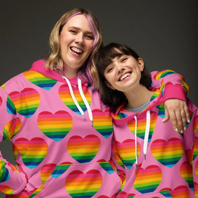 ELLIE LOVE rainbow pink - Unisex Hoodie (recycled)