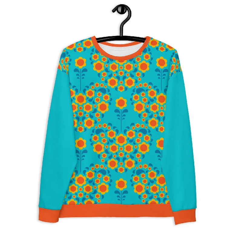 HEARTBEAT orange blue - Unisex Sweatshirt  (recycled)