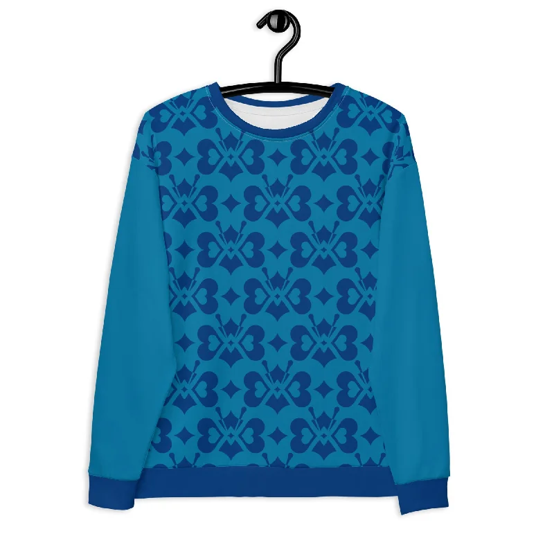 LOVE BUTTERFLY all blue - Unisex Sweatshirt  (recycled)