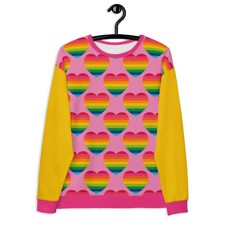 ELLIE LOVE rainbow pink - Unisex Sweatshirt  (recycled)