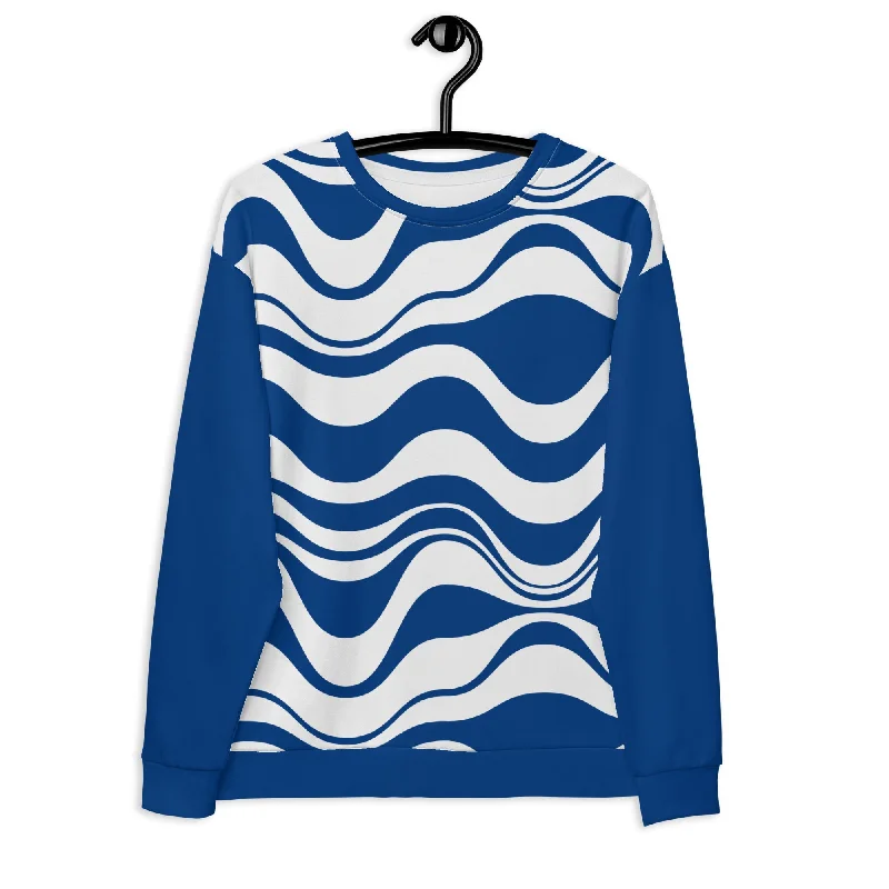 ENERGY WAVES blue - Unisex Sweatshirt  (recycled)