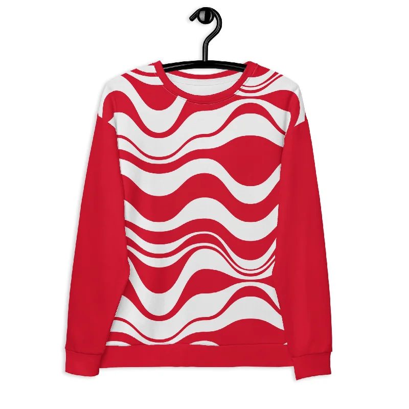 ENERGY WAVES red - Unisex Sweatshirt  (recycled)